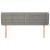 Tăblie de pat cu aripioare gri deschis 147x23x78/88 cm catifea GartenMobel Dekor