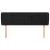 Tăblie de pat cu aripioare negru 147x23x78/88 cm catifea GartenMobel Dekor