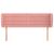 Tăblie de pat cu aripioare roz 147x23x78/88 cm catifea  GartenMobel Dekor