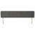 Tăblie de pat cu aripioare gri închis 163x23x78/88 cm catifea  GartenMobel Dekor