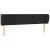 Tăblie de pat cu aripioare negru 163x23x78/88 cm catifea GartenMobel Dekor