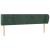 Tăblie de pat cu aripioare verde închis 163x23x78/88 cm catifea GartenMobel Dekor