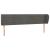 Tăblie de pat cu aripioare gri închis 183x23x78/88 cm catifea GartenMobel Dekor