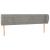 Tăblie de pat cu aripioare gri deschis 203x23x78/88 cm catifea GartenMobel Dekor