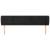 Tăblie de pat cu aripioare negru 203x23x78/88 cm catifea GartenMobel Dekor