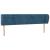 Tăblie pat cu aripioare albastru închis 203x23x78/88 cm catifea GartenMobel Dekor