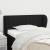 Tăblie de pat cu aripioare negru 83x23x78/88 cm material textil GartenMobel Dekor