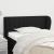 Tăblie de pat cu aripioare negru 103x23x78/88 cm textil GartenMobel Dekor