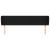 Tăblie de pat cu aripioare negru 183x23x78/88 cm textil GartenMobel Dekor