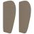 Tăblie de pat cu aripioare gri taupe 183x23x78/88 cm textil GartenMobel Dekor