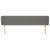 Tăblie de pat cu aripioare gri închis 203x23x78/88 cm textil GartenMobel Dekor
