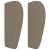 Tăblie de pat cu aripioare gri taupe 203x23x78/88 cm textil GartenMobel Dekor