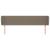 Tăblie de pat cu aripioare gri taupe 203x23x78/88 cm textil GartenMobel Dekor