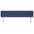 Tăblie de pat cu aripioare, albastru, 203x23x78/88 cm textil GartenMobel Dekor