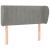 Tăblie de pat cu aripioare gri deschis 83x23x78/88 cm catifea GartenMobel Dekor
