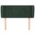 Tăblie de pat cu aripioare verde închis 83x23x78/88 cm catifea GartenMobel Dekor