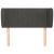 Tăblie de pat cu aripioare gri închis 93x23x78/88 cm catifea GartenMobel Dekor
