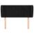 Tăblie de pat cu aripioare negru 93x23x78/88 cm catifea GartenMobel Dekor