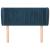 Tăblie pat cu aripioare albastru închis 93x23x78/88 cm textil GartenMobel Dekor