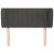 Tăblie de pat cu aripioare gri închis 103x23x78/88 cm catifea GartenMobel Dekor