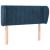 Tăblie pat cu aripioare albastru închis 103x23x78/88 cm catifea GartenMobel Dekor