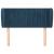 Tăblie pat cu aripioare albastru închis 103x23x78/88 cm catifea GartenMobel Dekor