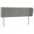 Tăblie de pat cu aripioare gri deschis 147x23x78/88 cm catifea GartenMobel Dekor