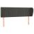 Tăblie de pat cu aripioare gri închis 147x23x78/88 cm catifea GartenMobel Dekor