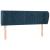 Tăblie pat cu aripioare albastru închis 147x23x78/88 cm catifea GartenMobel Dekor