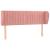 Tăblie de pat cu aripioare roz 147x23x78/88 cm catifea GartenMobel Dekor