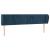 Tăblie pat cu aripioare albastru închis 163x23x78/88 cm catifea GartenMobel Dekor