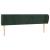 Tăblie de pat cu aripioare verde închis 183x23x78/88 cm catifea GartenMobel Dekor