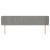 Tăblie de pat cu aripioare gri deschis 203x23x78/88 cm catifea GartenMobel Dekor