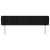 Tăblie de pat cu aripioare negru 203x23x78/88 cm catifea GartenMobel Dekor