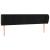 Tăblie de pat cu aripioare negru 203x23x78/88 cm catifea GartenMobel Dekor