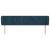 Tăblie pat cu aripioare albastru închis 203x23x78/88 cm catifea GartenMobel Dekor