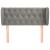 Tăblie de pat cu aripioare gri deschis 93x23x78/88 cm catifea GartenMobel Dekor
