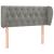 Tăblie de pat cu aripioare gri deschis 93x23x78/88 cm catifea GartenMobel Dekor