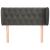 Tăblie de pat cu aripioare gri închis 93x23x78/88 cm catifea GartenMobel Dekor
