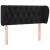 Tăblie de pat cu aripioare negru 93x23x78/88 cm catifea GartenMobel Dekor