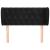 Tăblie de pat cu aripioare negru 93x23x78/88 cm catifea GartenMobel Dekor