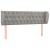 Tăblie de pat cu aripioare gri deschis 147x23x78/88 cm catifea GartenMobel Dekor