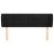 Tăblie de pat cu aripioare negru 147x23x78/88 cm catifea GartenMobel Dekor