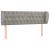 Tăblie de pat cu aripioare gri deschis 163x23x78/88 cm catifea GartenMobel Dekor