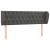 Tăblie de pat cu aripioare gri închis 163x23x78/88 cm catifea GartenMobel Dekor