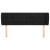 Tăblie de pat cu aripioare negru 163x23x78/88 cm catifea GartenMobel Dekor
