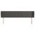Tăblie de pat cu aripioare gri închis 183x23x78/88 cm catifea GartenMobel Dekor