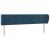 Tăblie pat cu aripioare albastru închis 183x23x78/88 cm catifea GartenMobel Dekor