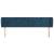 Tăblie pat cu aripioare albastru închis 183x23x78/88 cm catifea GartenMobel Dekor