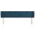 Tăblie pat cu aripioare albastru închis 203x23x78/88 cm catifea GartenMobel Dekor